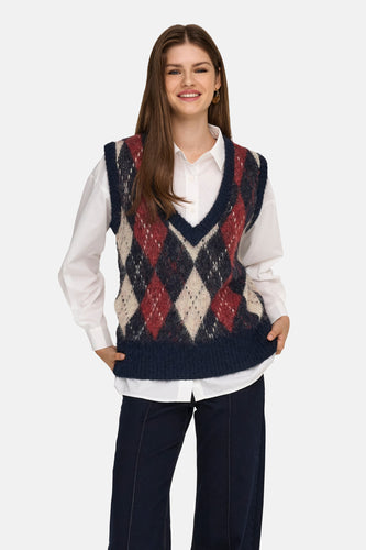 ONLNOEME LIFE SL JQ VEST V-NECK KNT
