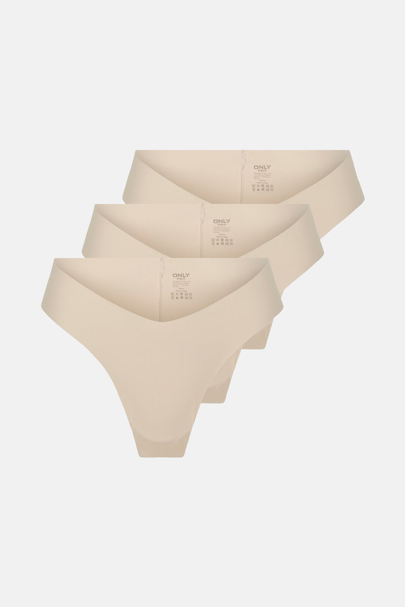 ONLTRACY V CUT CHEEKY BRIEF 3-PACK ACC