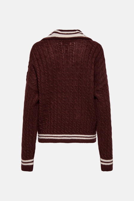 Trui met V-hals Rood - ONLY®
