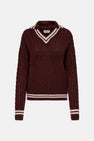 Trui met V-hals Rood - ONLY®