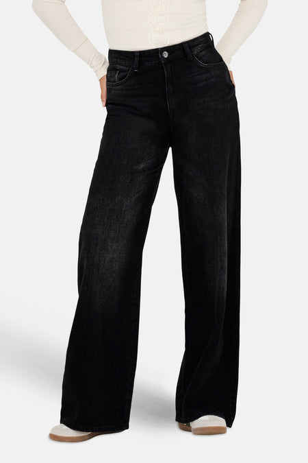 Jeans wide black denim - JDY