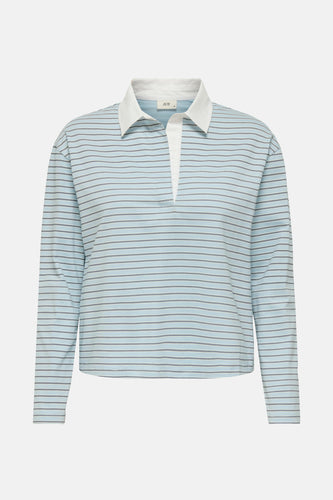 Polo met lange mouwen - blauw