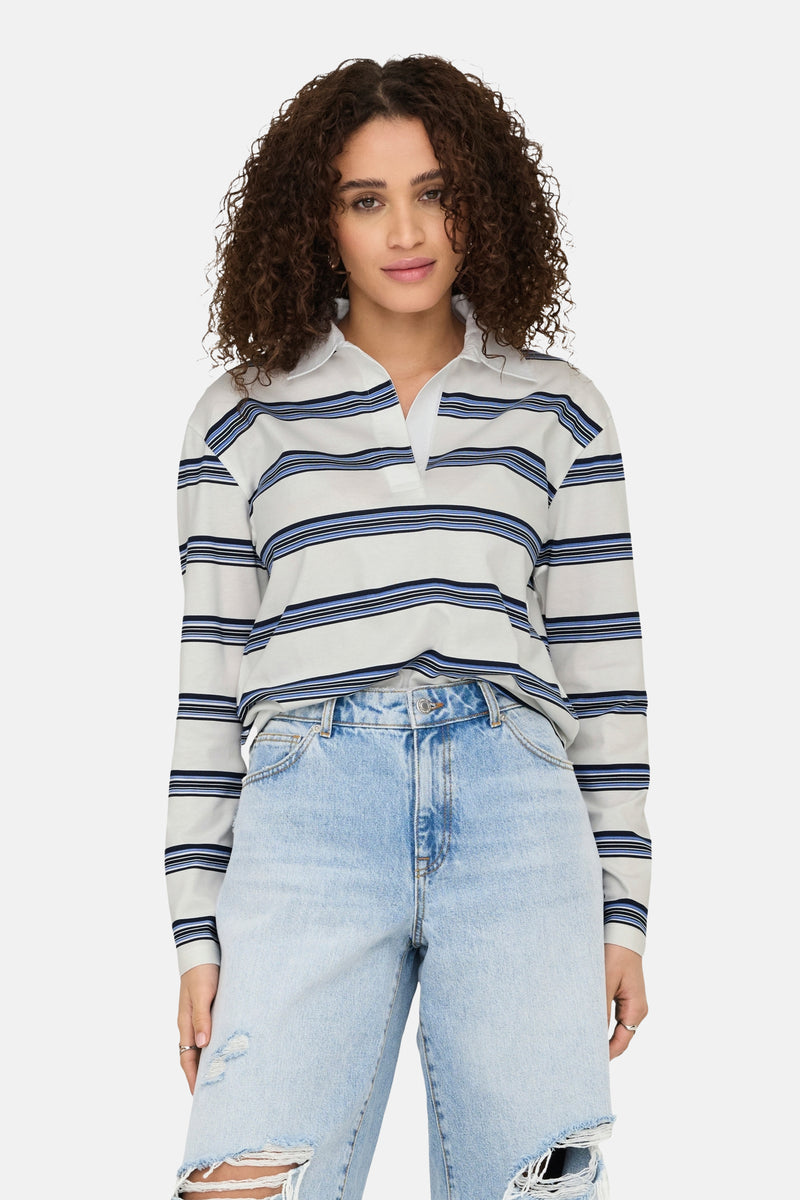 Polo's (lange mouwen) Wit - JDY
