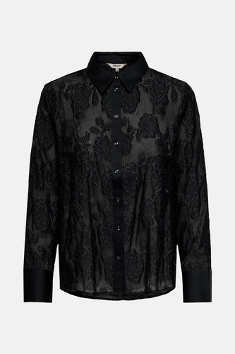 Hemd met lange mouwen - zwart