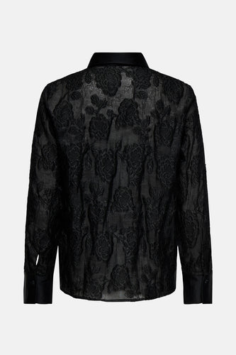 Hemd met lange mouwen - zwart