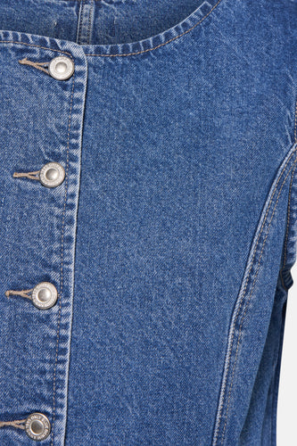 Blazer - mid blue denim