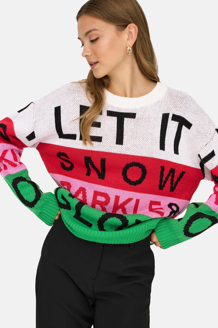 Pull à col rond - Multicolore