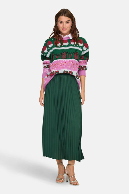 Pull met ronde hals - multicolor