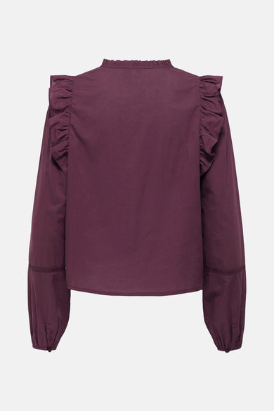 Blouse à manches longues - Bordeaux