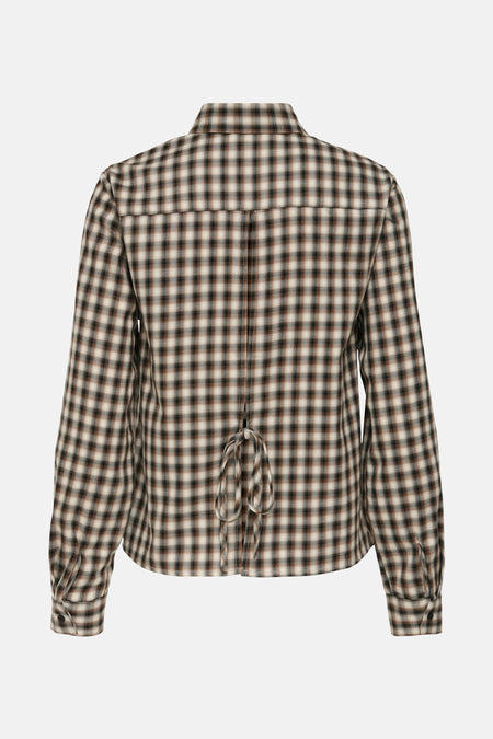 ONLLIVA CATH LIFE LS TIE CHECK SHIRT WVN