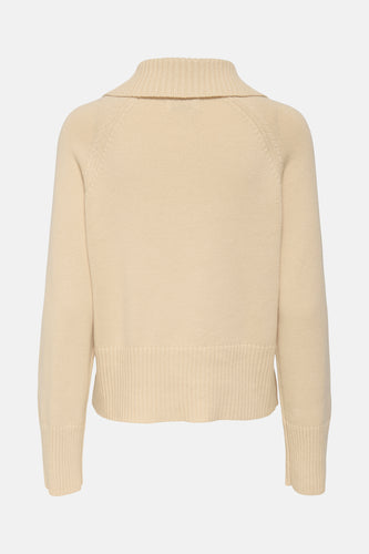 JDYTRISS L/S BUTTON COLLAR PULLOVER KNT