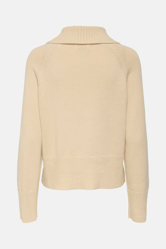 JDYTRISS L/S BUTTON COLLAR PULLOVER KNT - JDY