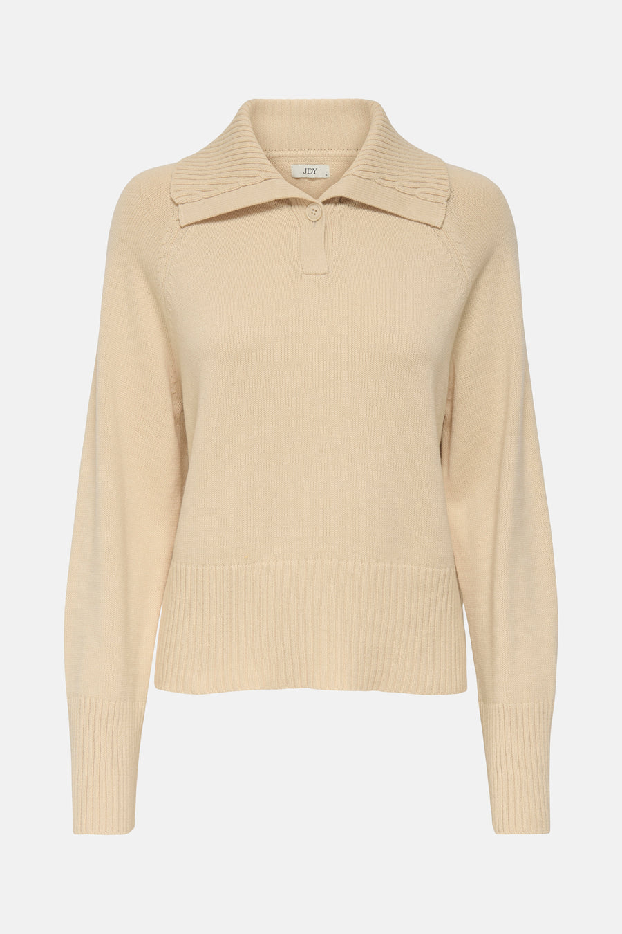 JDYTRISS L/S BUTTON COLLAR PULLOVER KNT - JDY