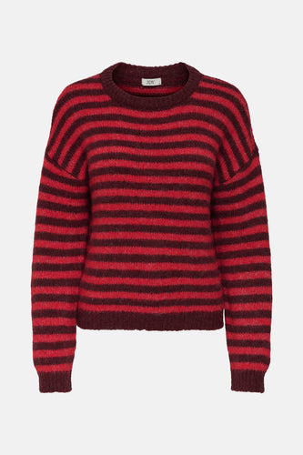 Pull met ronde hals - rood - JDY