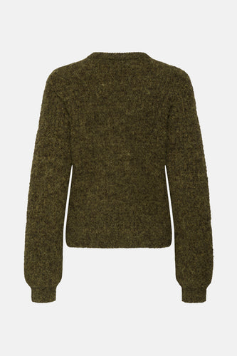 Trui met ronde hals groen - JDY