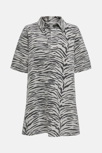ONLGRY SS ZEBRA DRESS DNM SIK