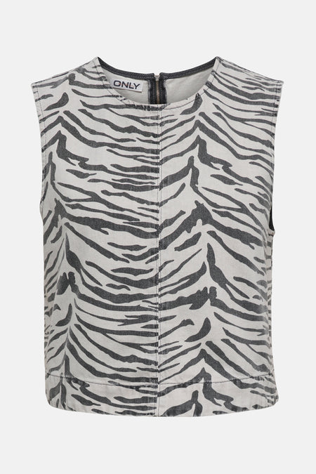 Blouse (zonder mouwen) Light grey denim - ONLY®