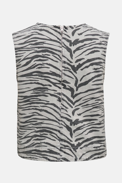 Blouse - light grey denim