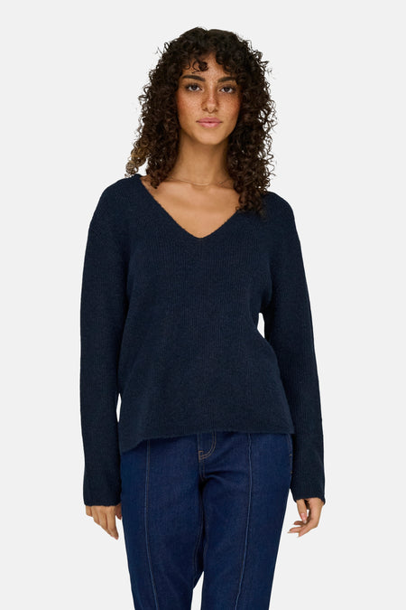 JDYSANDRINE LIFE L/S V-NECK PULLOVER KNT