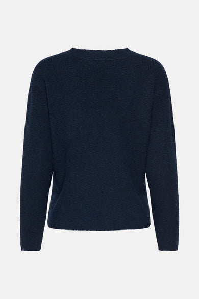 Trui met V-hals blauw - JDY