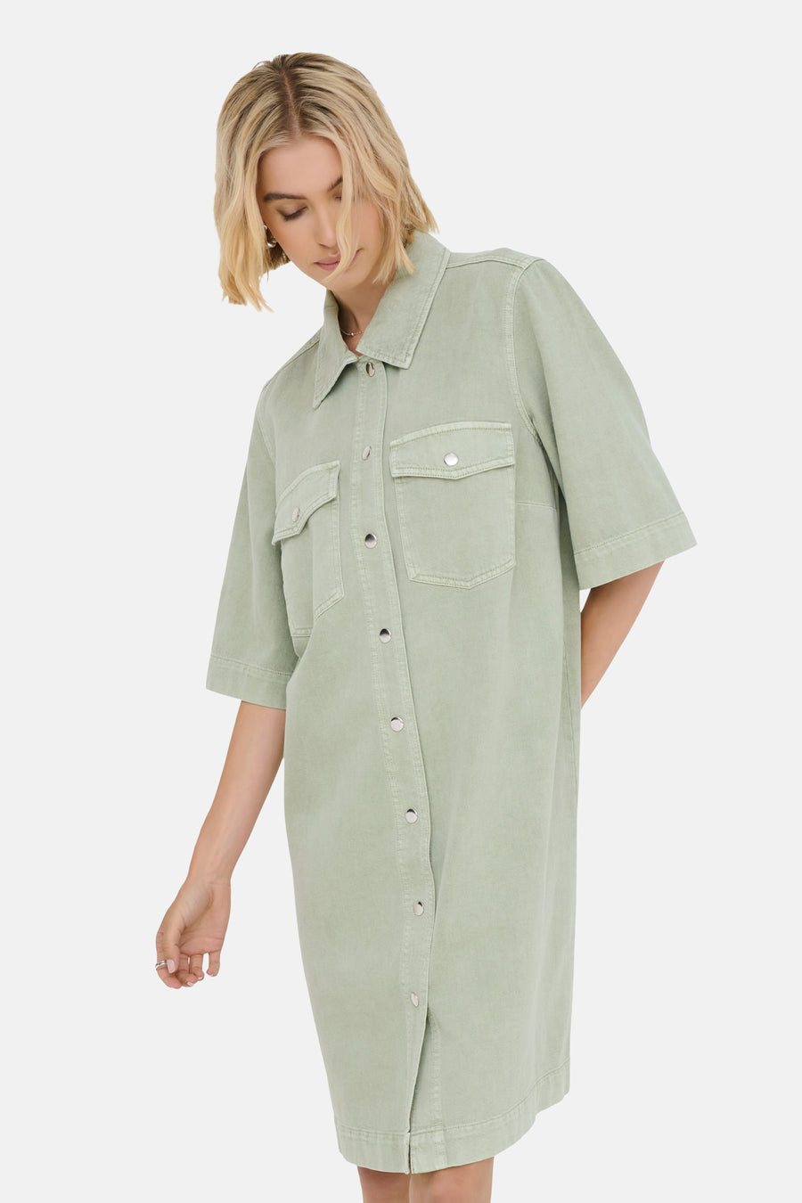 Kleedje met korte mouwen - Groen - ONLY®