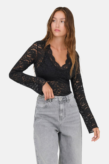 T-shirt met lange mouwen - Black