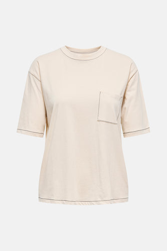T-shirt met korte mouwen - ecru