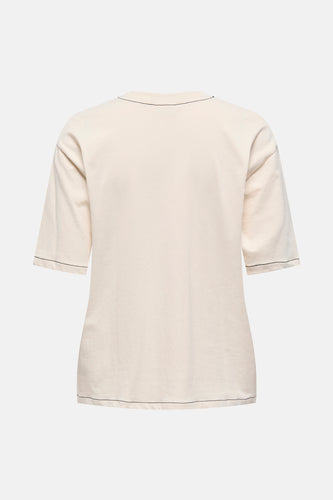 T-shirt met korte mouwen - ecru