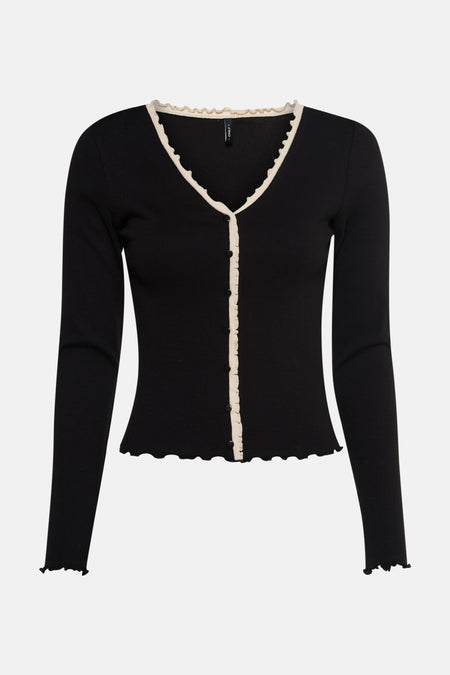 T-shirt met lange mouwen - zwart