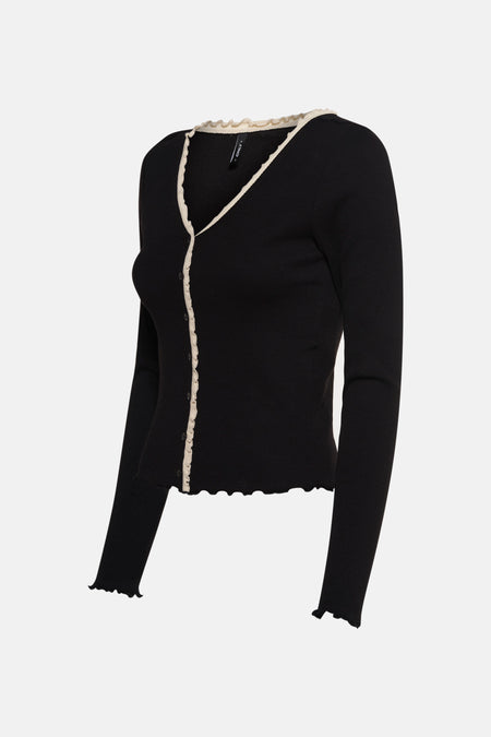 T-shirt met lange mouwen - zwart