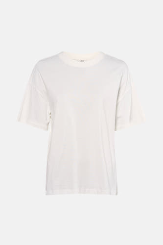Wit T-shirt met korte mouwen van JDY, met een losse pasvorm en rechte zoom.