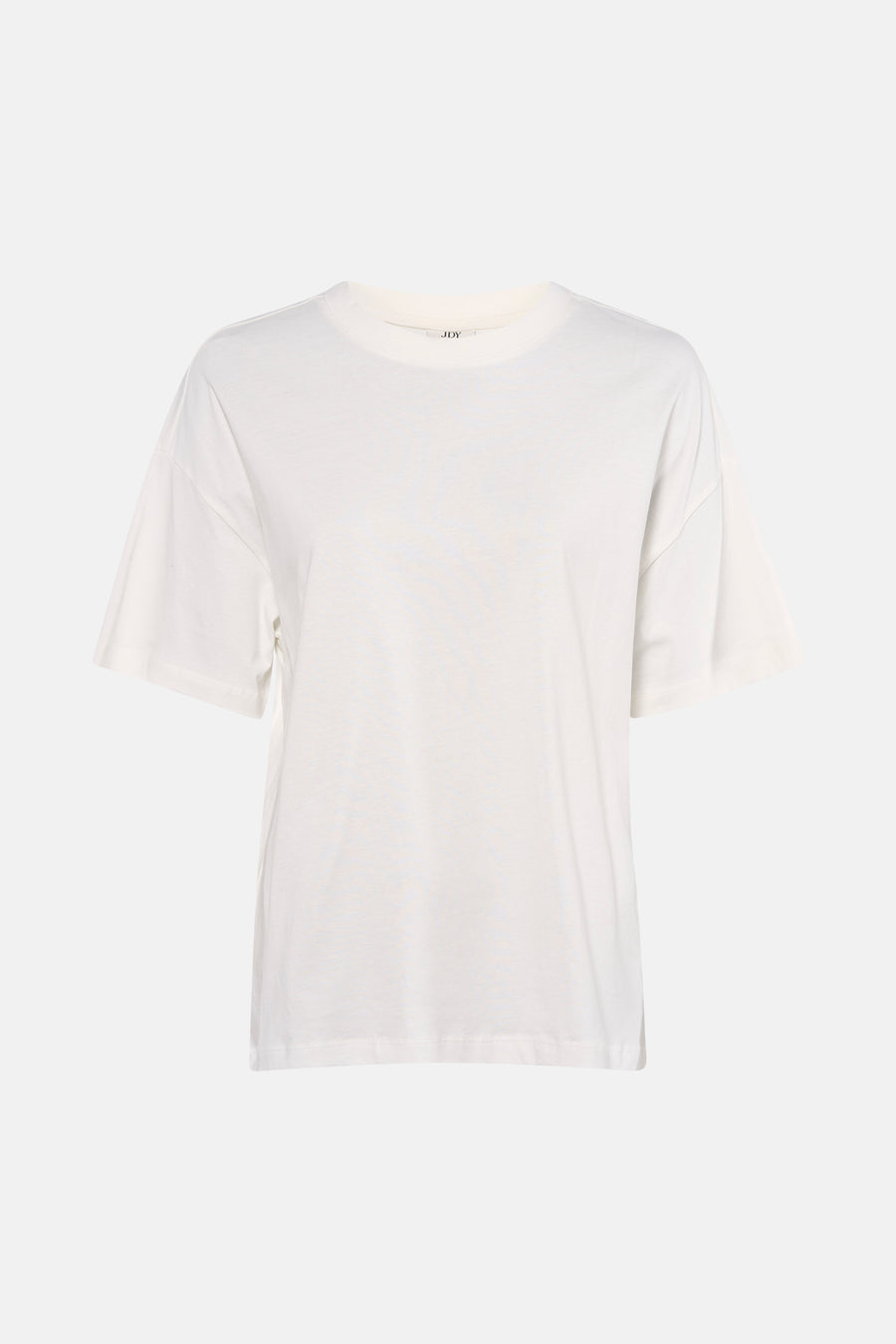Wit T-shirt met korte mouwen van JDY, met een losse pasvorm en rechte zoom.