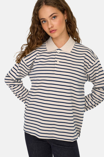 Polo à manches longues - écru - JDY