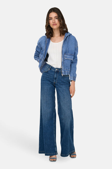 Jeansjas - mid blue denim