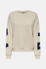 ONLSWEAT LIFE L/S BACK/SLEEVE PRINT SWT