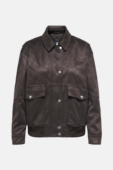 ONLNALA LIFE FAUX SUEDE BOMBER OTW