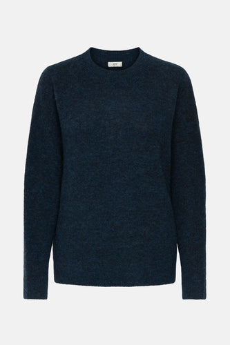 Pull met ronde hals - blauw