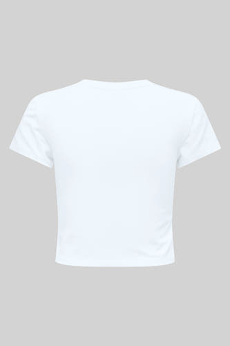 T-shirt blanc à manches courtes d'ONLY, avec l'impression sur le dos.