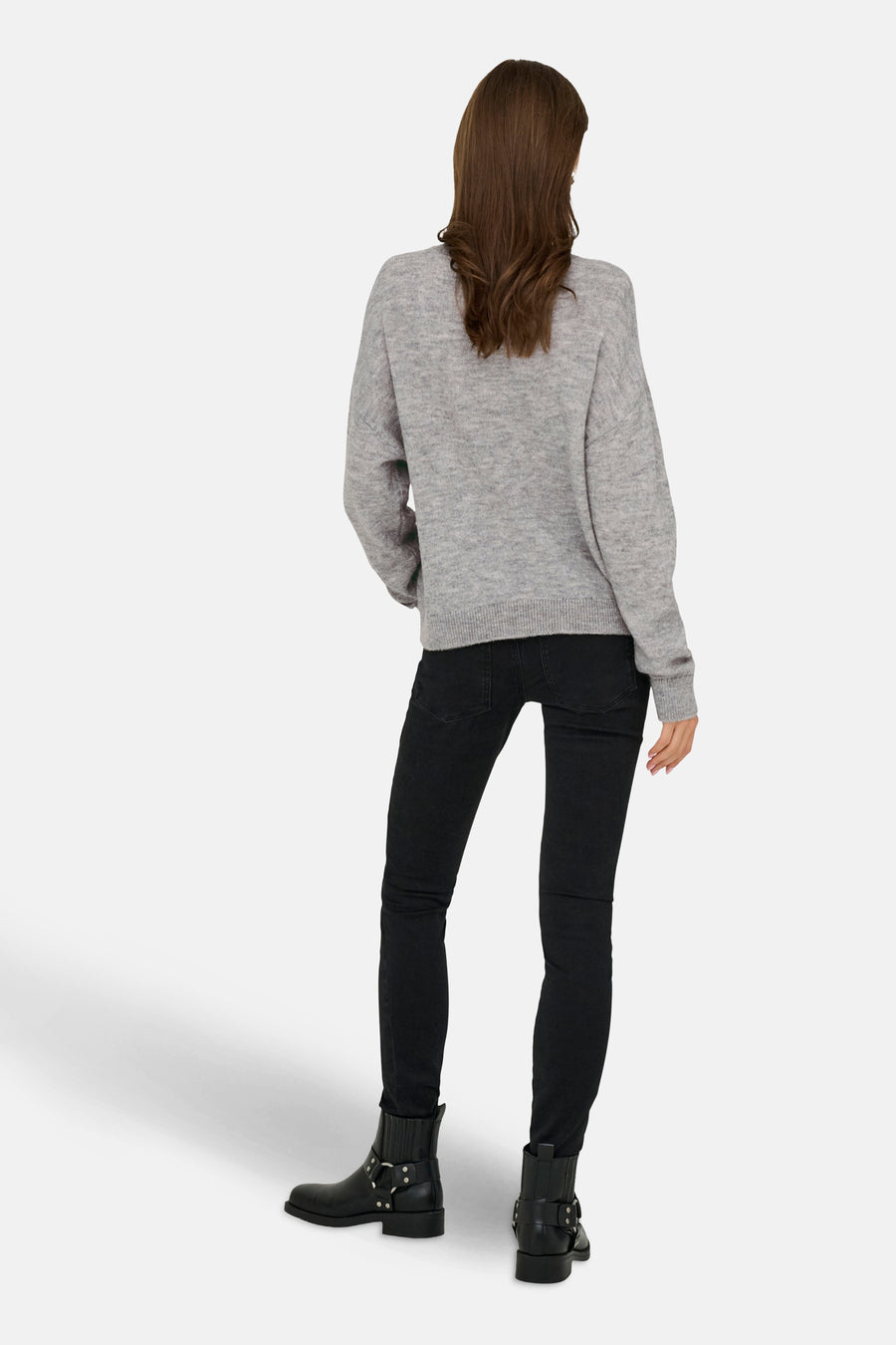 Pull à col rond - gris - JDY