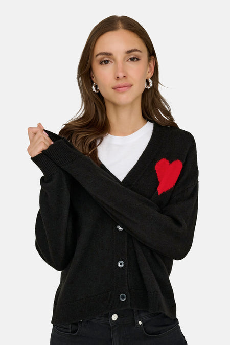 JDYVITTORIA L/S HEART CARDIGAN KNT