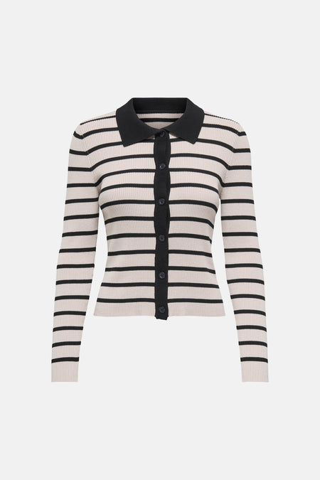 Pull col O - écru