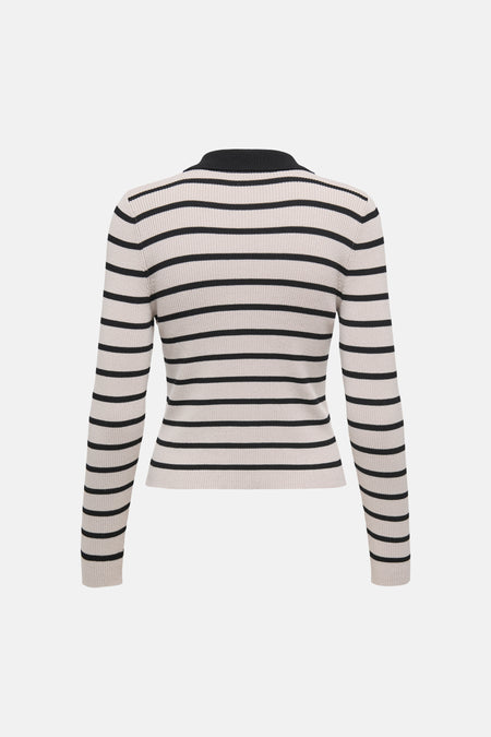 Pull col O - écru
