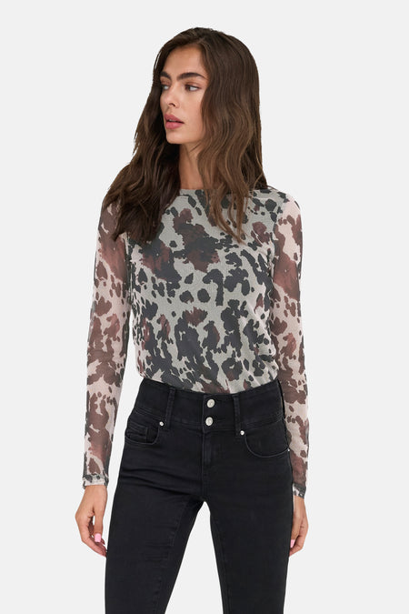 ONLNOVA L/S MESH TOP