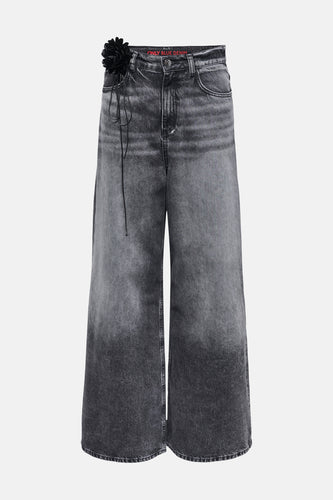 Jeans wide mid grey denim - ONLY®
