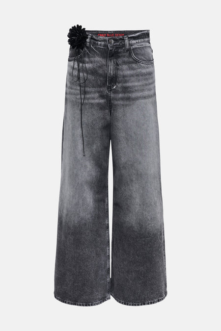 Jeans wide mid grey denim - ONLY®