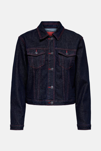 ONLCARNABY L/S RED STITCH DNM JACKET MAE