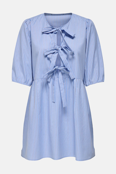 ONLCLARA TESSA LIFE SS BOW DRESS WVN