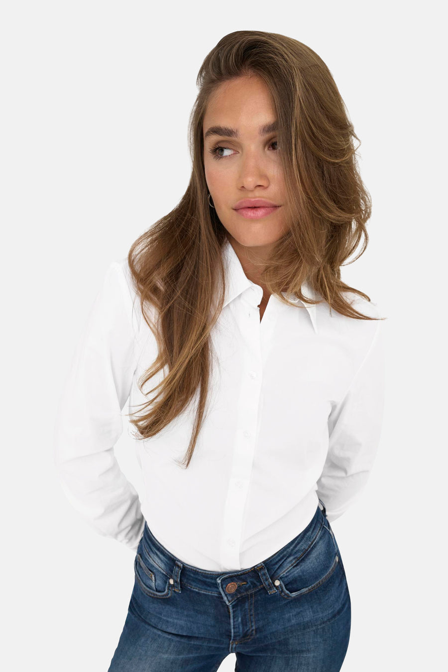Hemd met lange mouwen - wit
