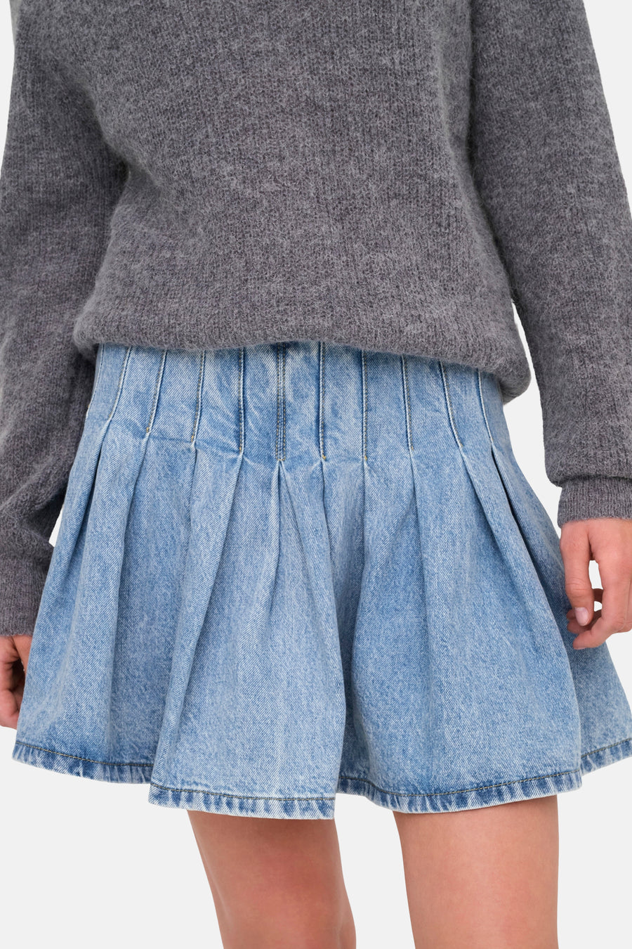 ONLJEAN PLEAT SKIRT DNM - ONLY®