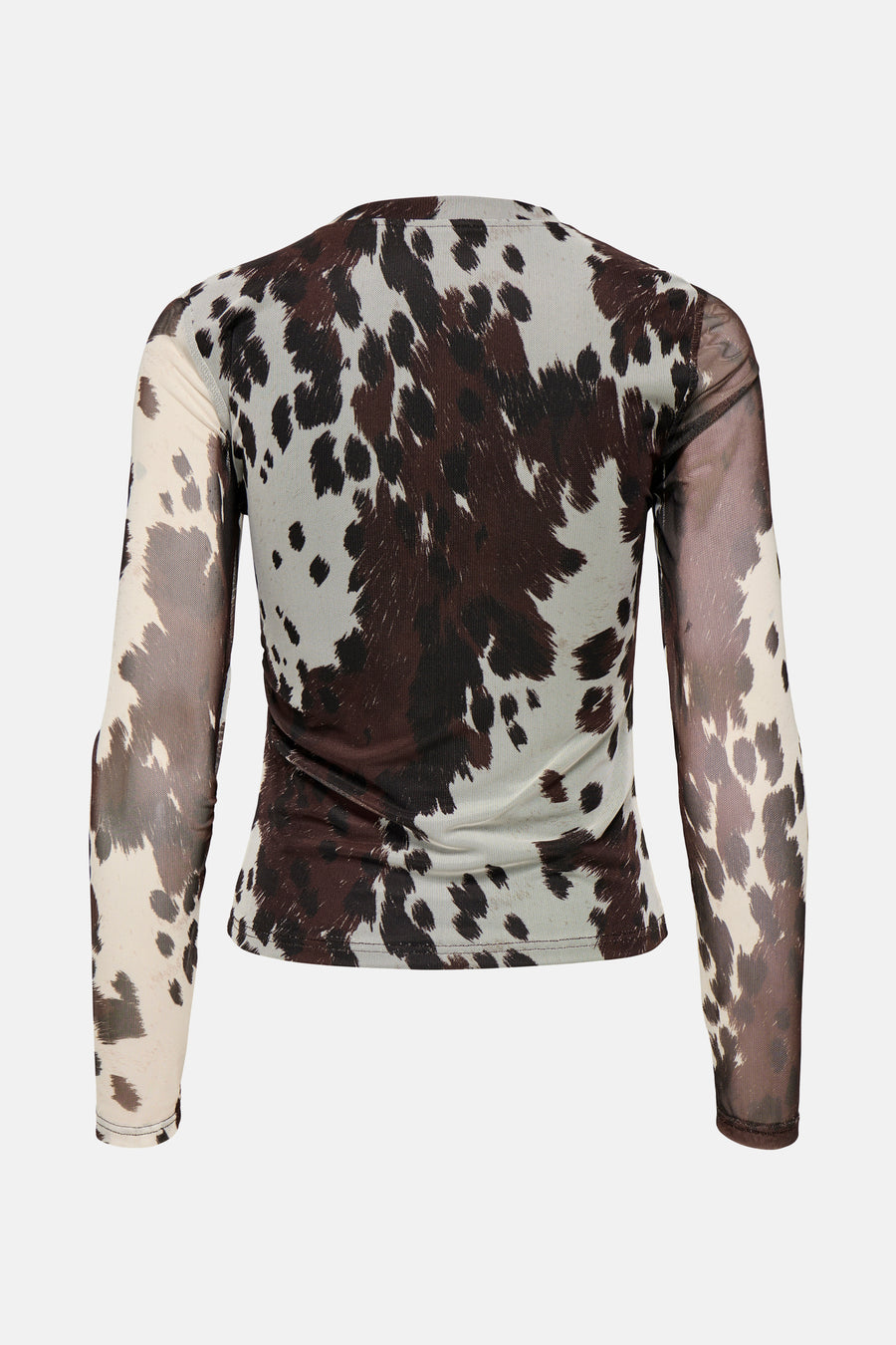 T-shirt met lange mouwen - Bruin